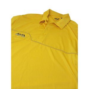Ping Golf Polo Shirt Men's Size Large Yellow Short‎ Sleeve